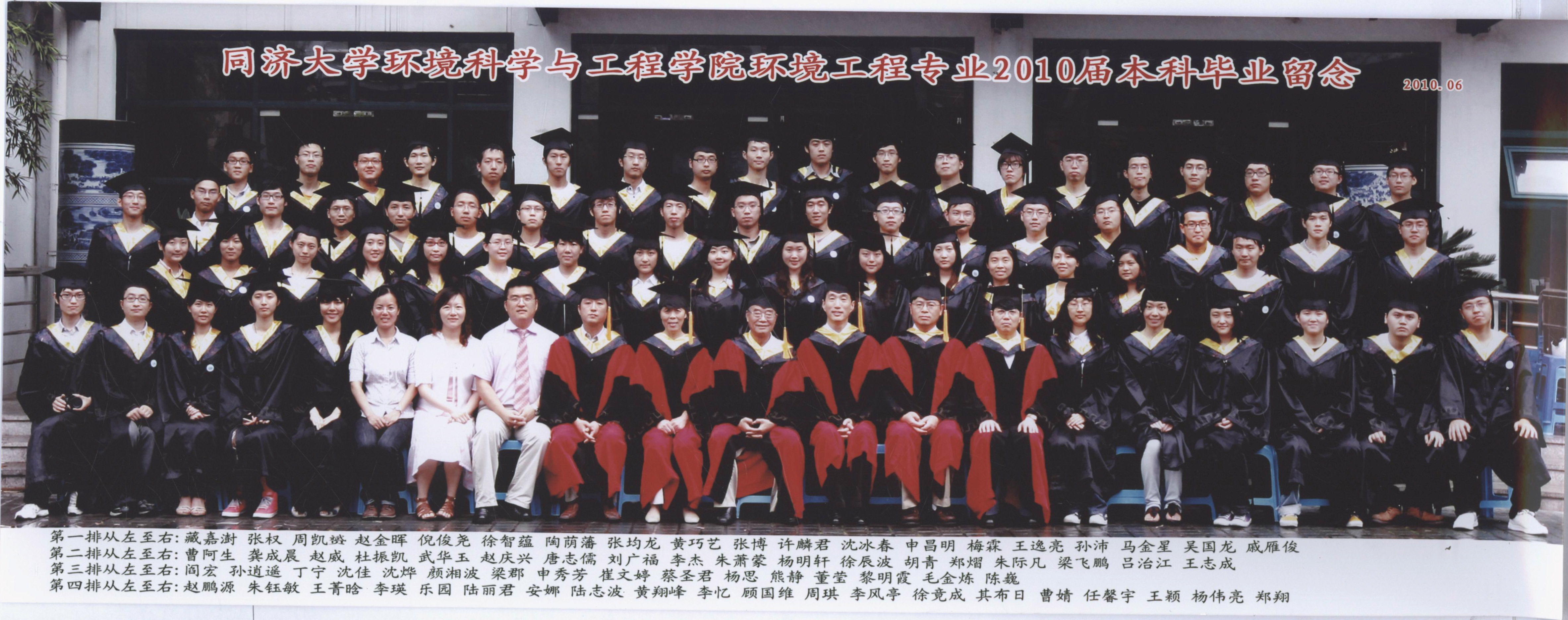 2010届环境工程本科毕业生合影