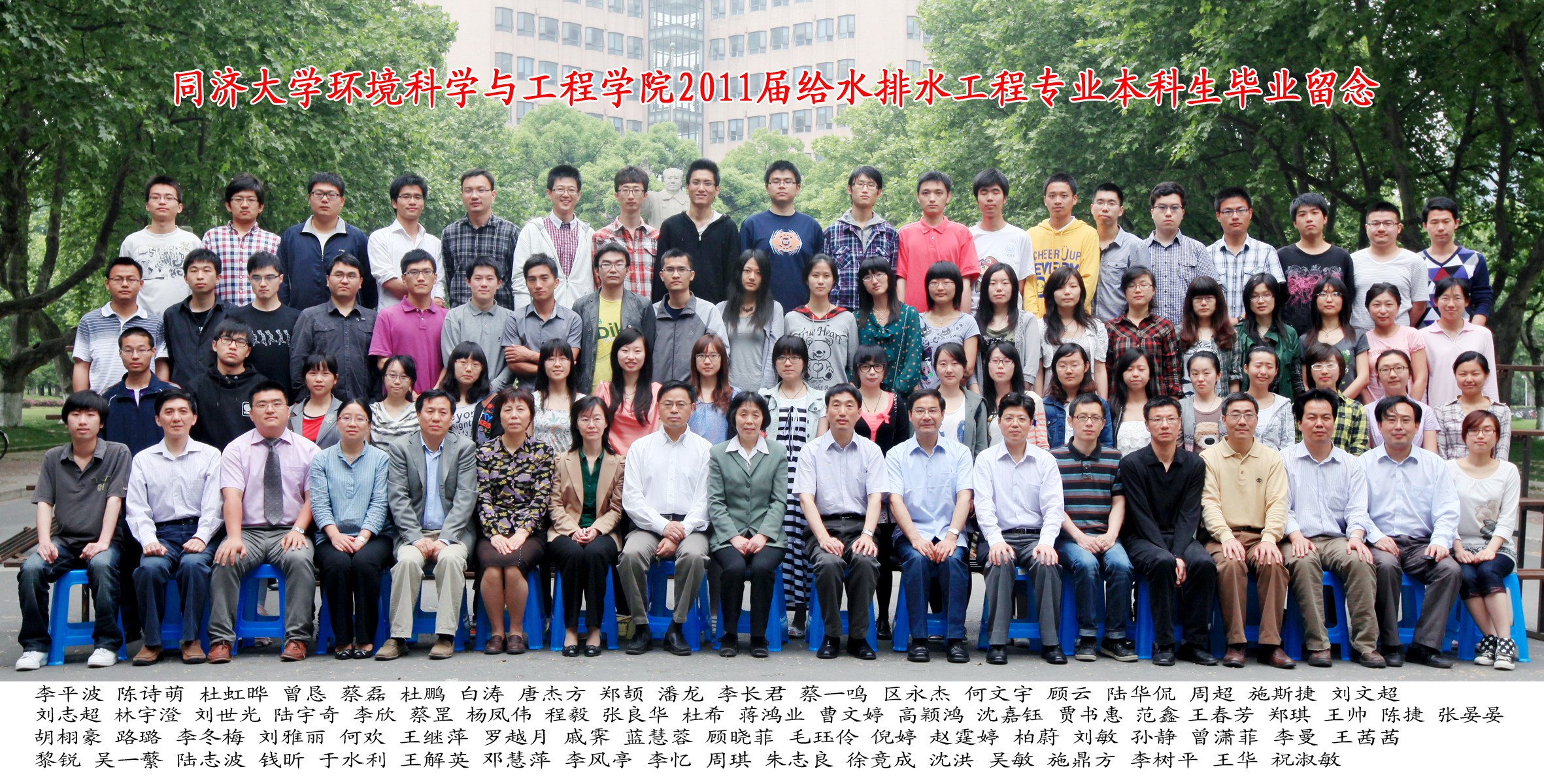 2011届给排水专业毕业生合影